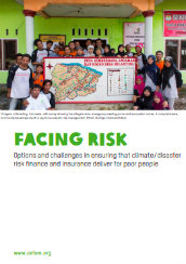 Facing risk: options and challenges in ensuring that climate/disaster risk finance and insurance deliver for poor people